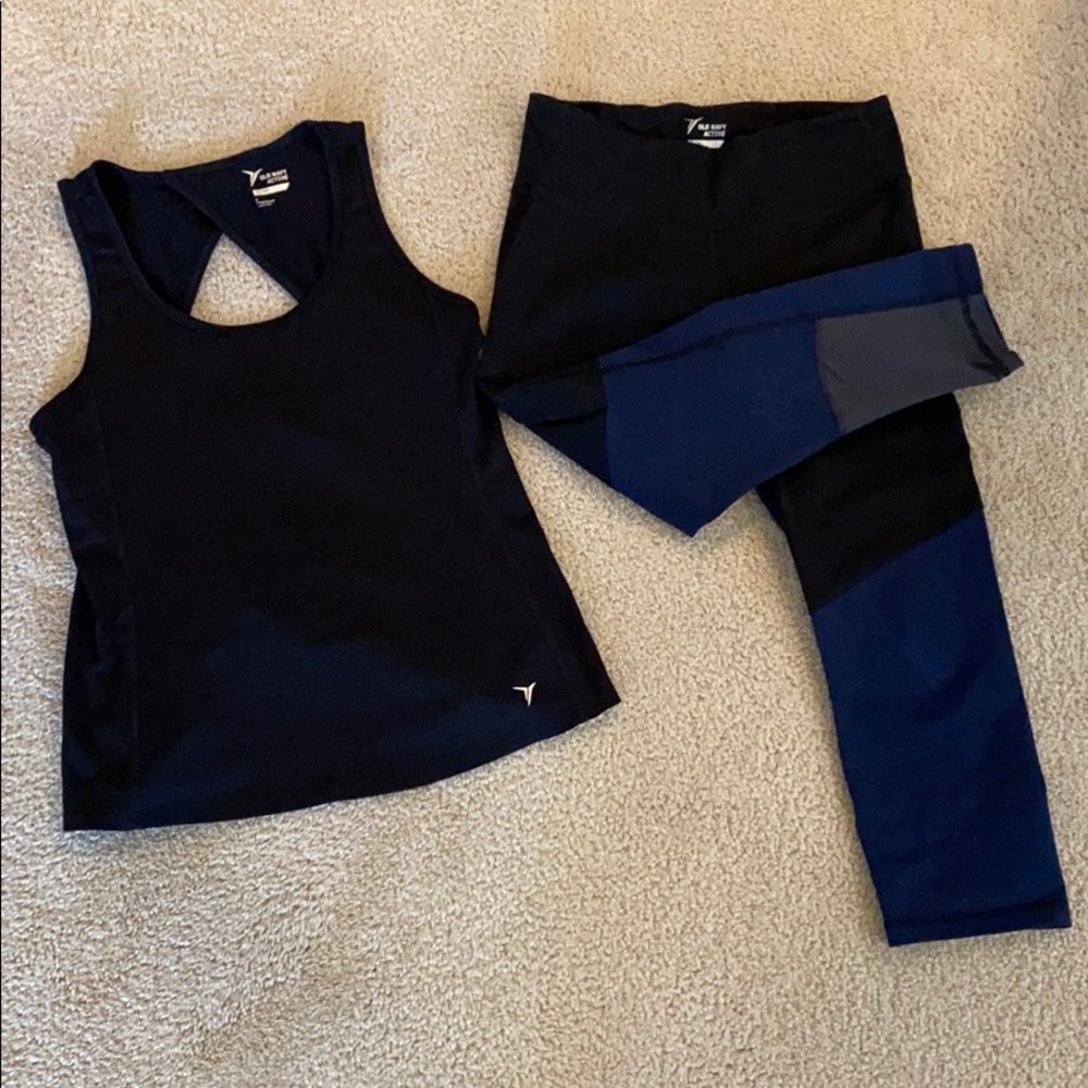 SET Old Navy Active Work Out Yoga Pants AND Tank